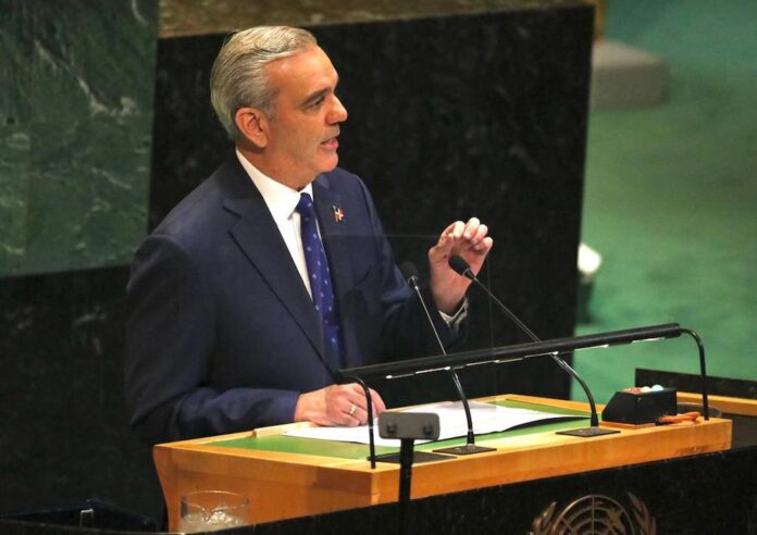Presidente Luis Abinader durante su participación en la 80.ª Asamblea General de las Naciones Unidas.
