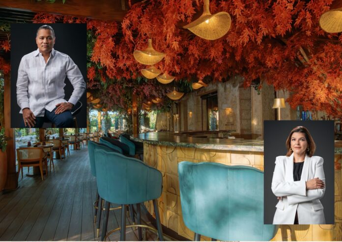 Pamela Mallén y Juan Ramón Martínez de Oleo, propietarios de Soluciones Decorativas Hoteleras.