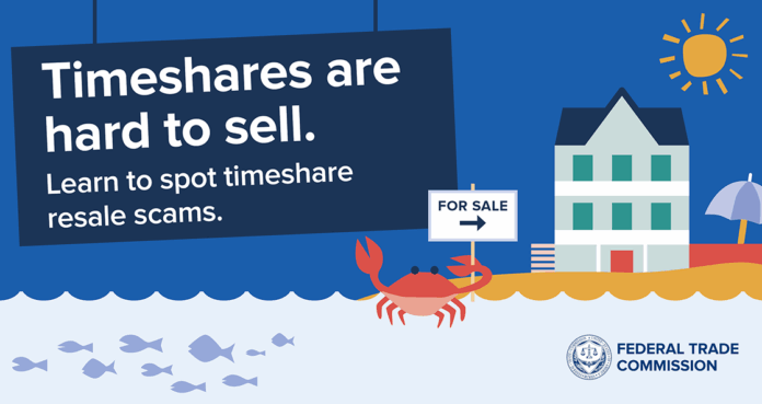 La FTC hace un llamado a propietarios de timeshares a estar alertas contra las estafas en este tipo de negocios.