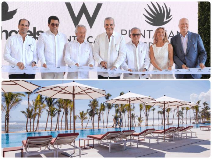 Corte de cinta inauguración hotel W Punta Cana.