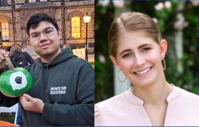 Ella Cook y MukhammadAziz Umurzokov, estudiantes que perdieron la vida tras el atentado en Brown.