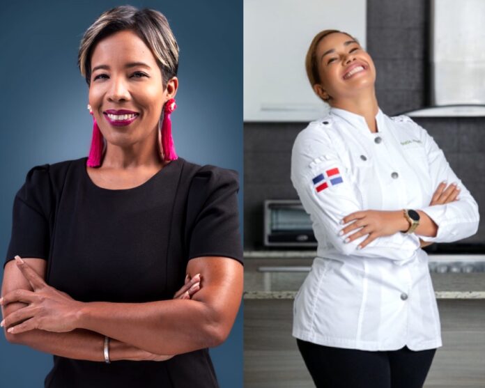 La chef María Marte y la impulsora de turismo interno, Milka Hernández.