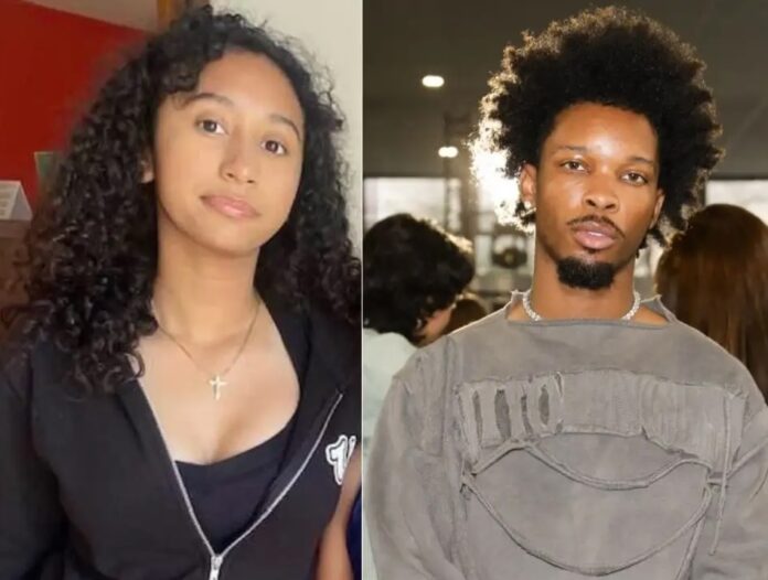 Celeste Rivas y el rapero D4vd.