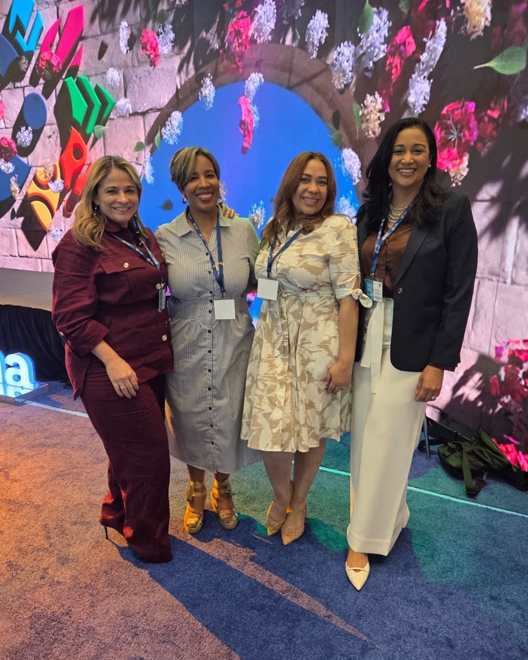 Meicy Díaz, Magnolia García, Milka Hernández y Jakaira Cid.