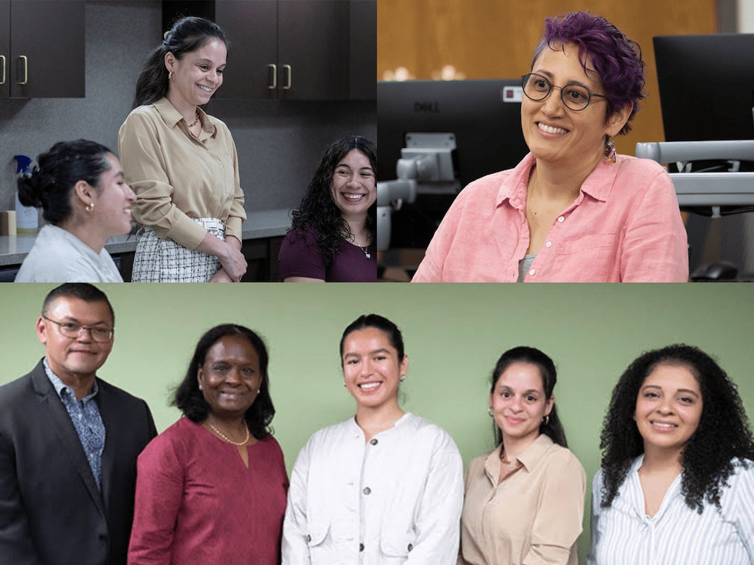 En la imagen de abajo, los organizadores: Michael Andrade, Jayashree Nimmagadda, Kelly Esmeralda Ramos, Estrellita Moronta and Joise Garzón.