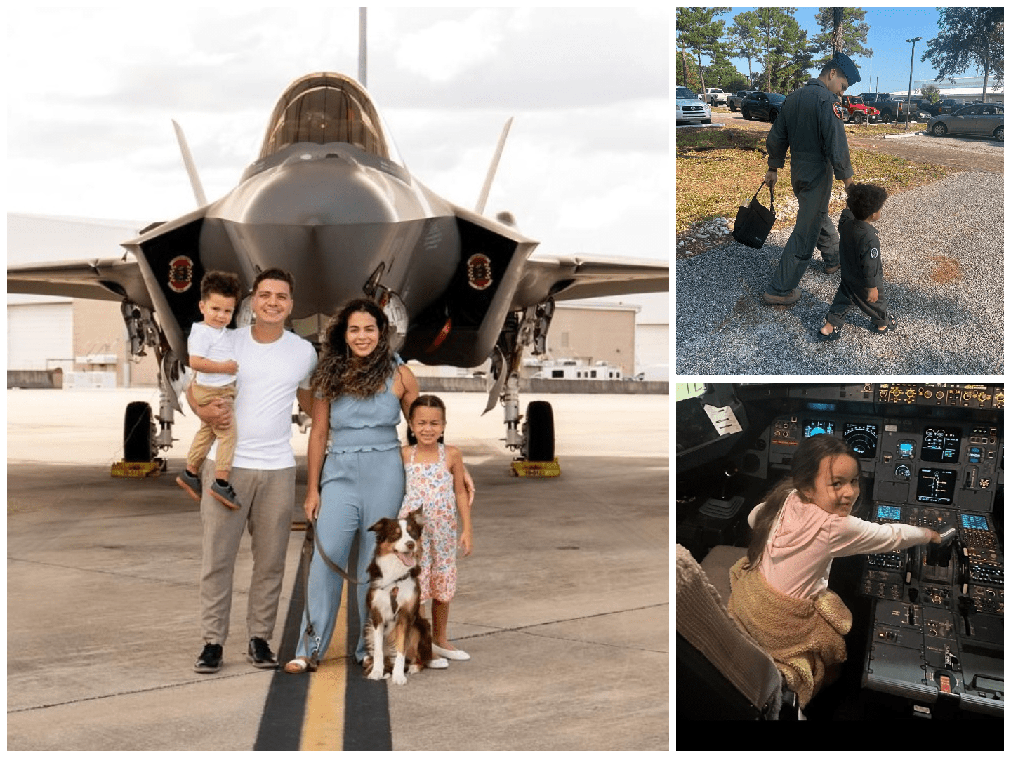 Mauricio y Nicole junto a sus hijos Luna y Matthias.