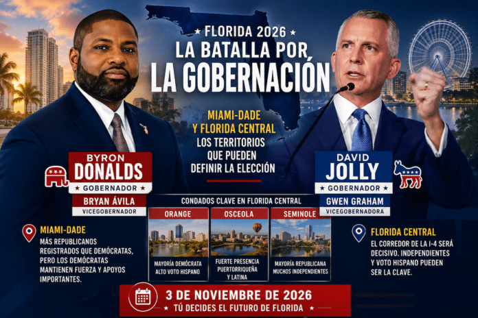 Infografía de las elecciones en Florida en noviembre 2026.