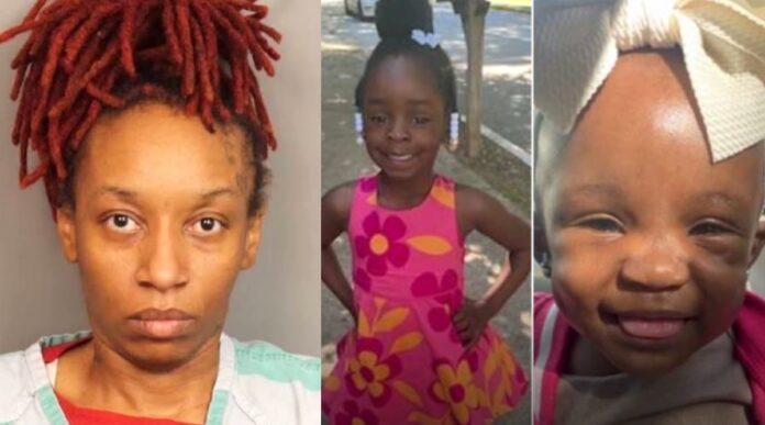 Las autoridades identificaron a Lakesha Brown, de 42 años, como la mujer que estaba con las niñas.