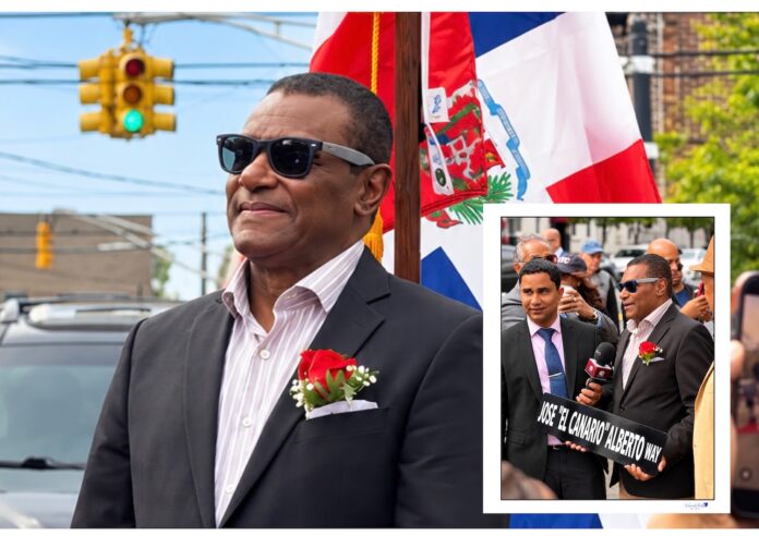 El salsero José Alberto El Canario asistió a la inauguración de una calle con su nombre en la ciudad de Union City, Nueva Jersey. (Fotos: Anna Samanamu)